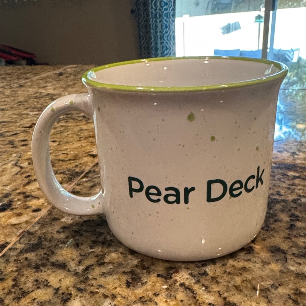 Pear Deck Learning | White and Green Mug | 16 ounces | Used